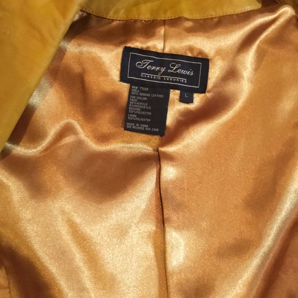 TERRY LEWIS GENUINE LEATHER VEST Sz L - Picture 8 of 8